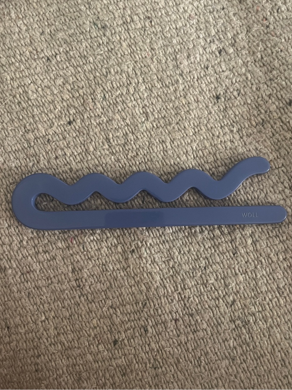 Machete Woll Giant Hair Pin Periwinkle Lucite